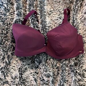 Victoria's Secret Deep Purple Bra | Lined Semi / Demi | 36C | T Shirt Bra